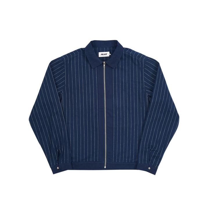 Thumbnail PINSTRIPE ZIP SHIRT NAVY one color