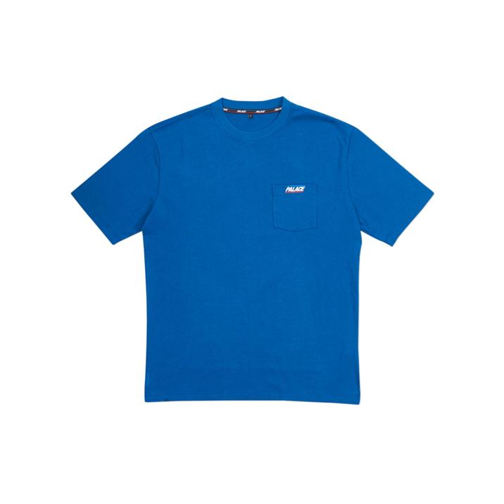 BASICALLY A POCKET T-SHIRT BLUE one color