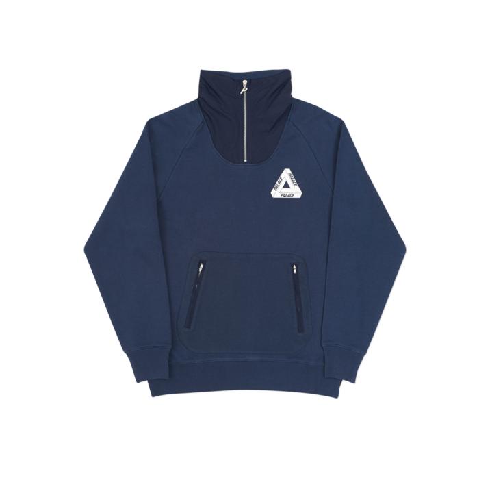 Thumbnail P CREPE ZIP FUNNEL NAVY one color