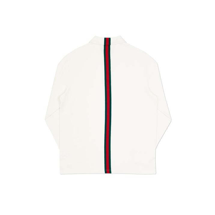 Thumbnail VERTICAL WEAVE ZIP POLO WHITE one color