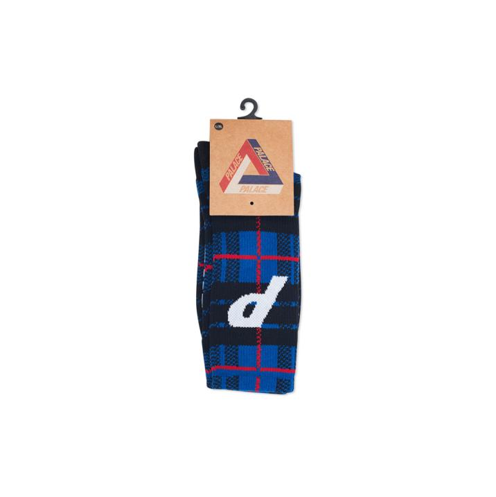 Thumbnail P SOCK TARTAN BLUE one color