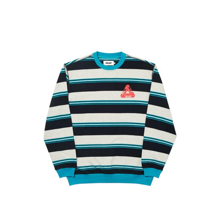 Thumbnail RIBBED FOR PLEASURE CREW MARL / TEAL / BLACK one color