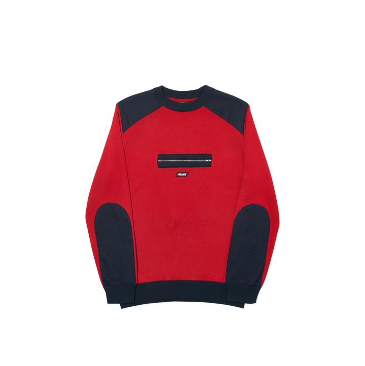 Thumbnail QUART ZIP KNIT RED one color