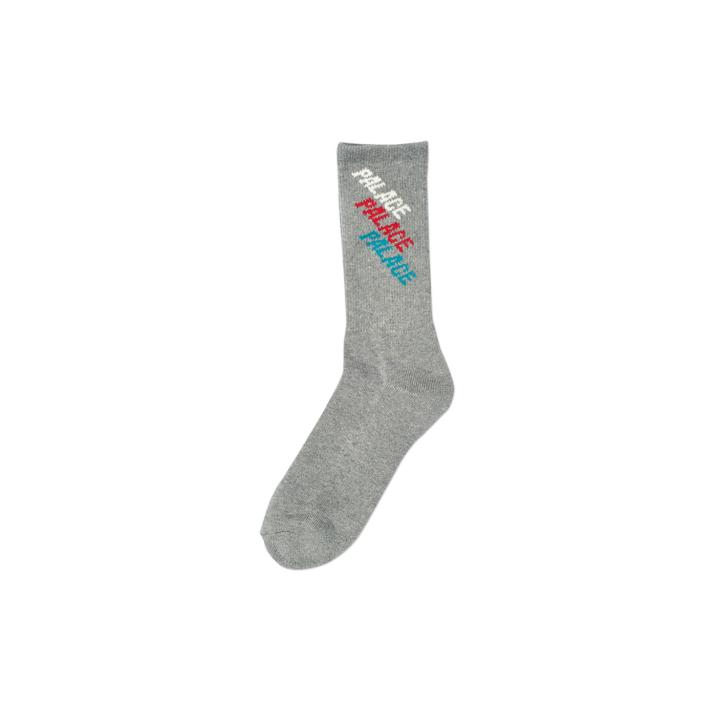 Thumbnail REPEAT FONT SOCK GREY MARL one color