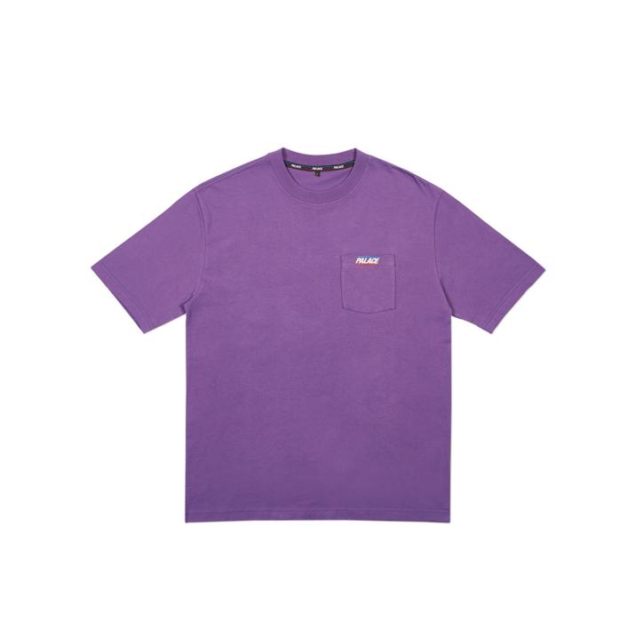 BASICALLY A POCKET T-SHIRT PURPLE one color