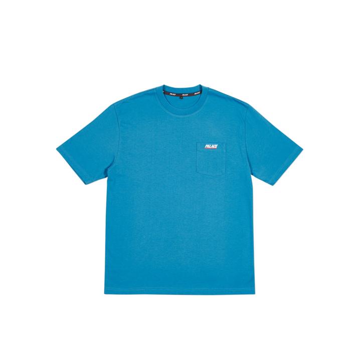 BASICALLY A POCKET T-SHIRT BLUE one color