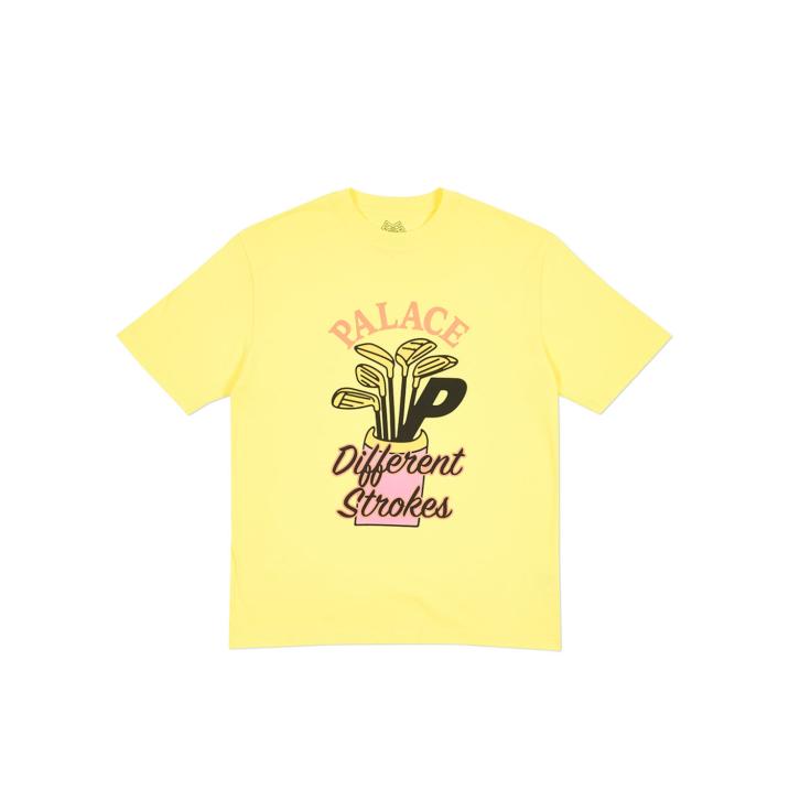 DIF STROKES T-SHIRT LIGHT YELLOW one color