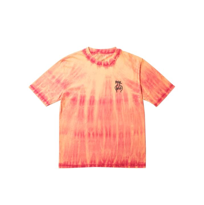 FINGER UP T-SHIRT ORANGE TIE DYE one color