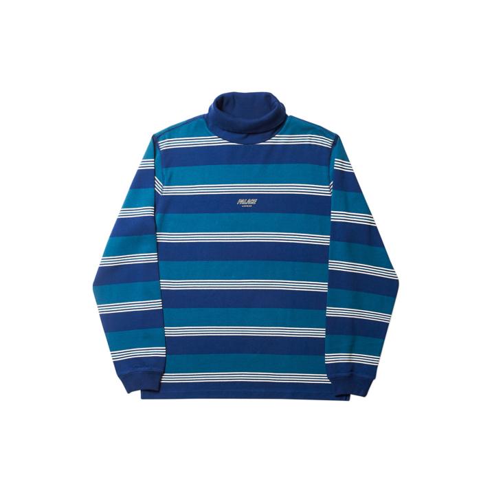 Thumbnail STRIPED HIGH ROLLER TOP TEAL / WHITE / NAVY one color