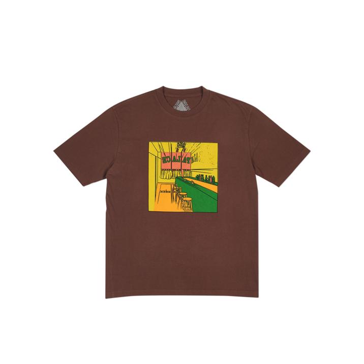 SCHEISSE FACE T-SHIRT BROWN one color