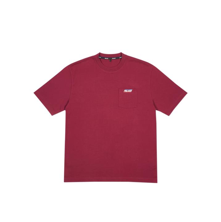 BASICALLY A POCKET T-SHIRT CHERRY RED one color