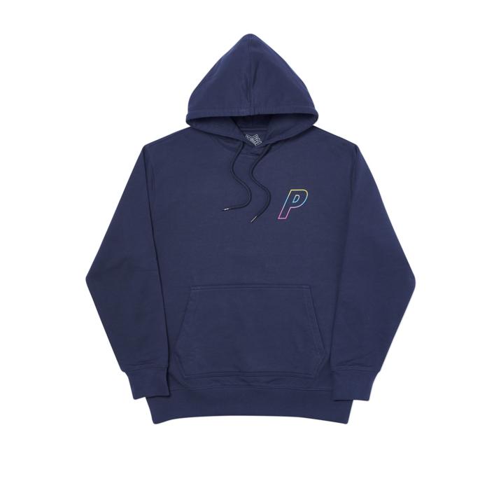 Thumbnail LINEAR TRIPLE FADE HOOD NAVY one color