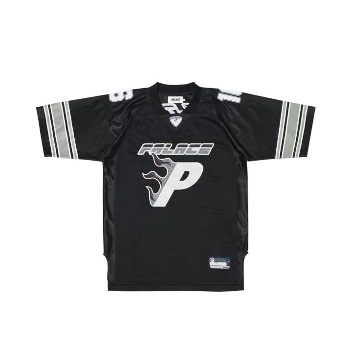 Thumbnail FLAMING P AMERICAN FOOTBALL JERSEY BLACK one color