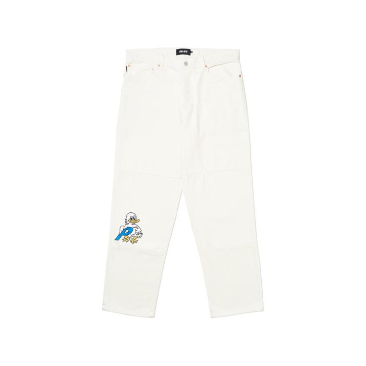 Thumbnail QUACKED JEAN WHITE one color