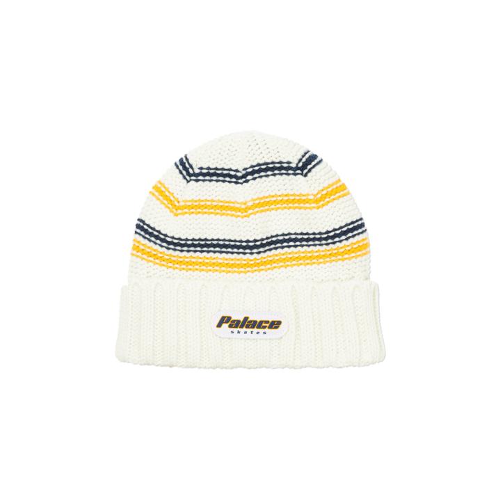 STRIPE RIB BEANIE WHITE one color