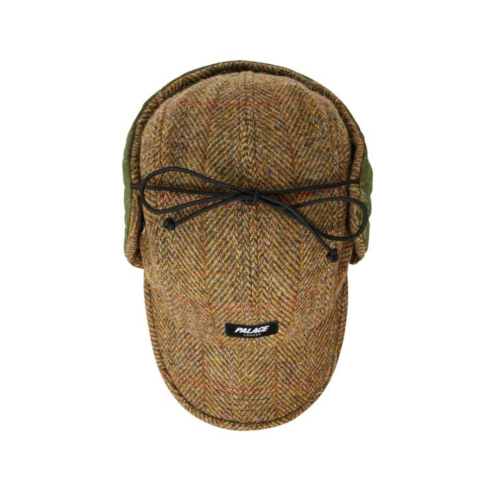 Thumbnail HARRIS TWEED EARFLAP 4-PANEL BROWN one color