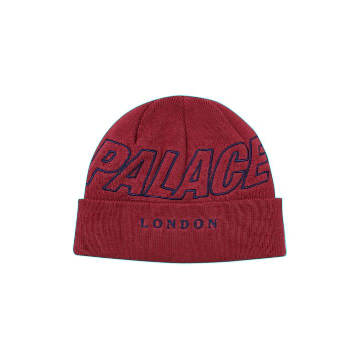 PALACE LONDON BEANIE BURGUNDY one color