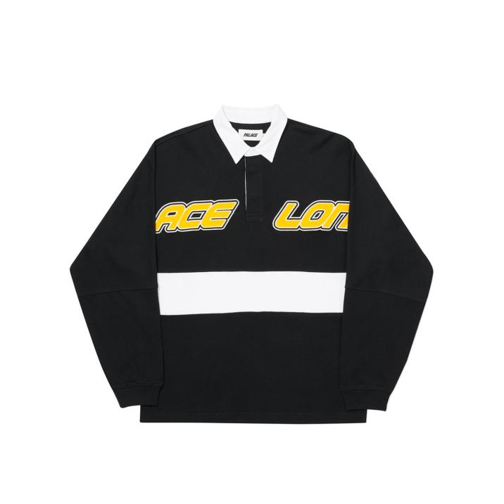 Thumbnail PALACE LONDON RUGBY TOP BLACK / WHITE one color