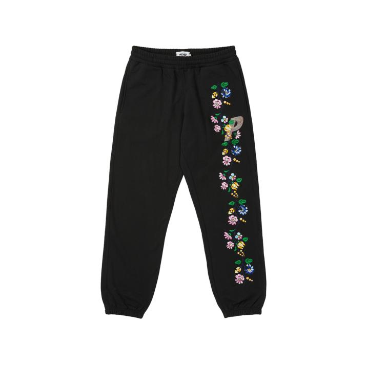 Thumbnail FLOWER STITCH JOGGERS BLACK one color