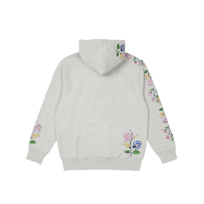 Thumbnail FLOWER STITCH HOOD GREY MARL one color