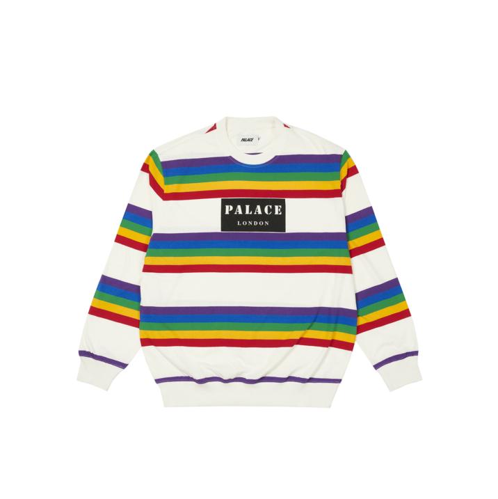 Thumbnail RAINBOW STRIPE LONGSLEEVE WHITE one color