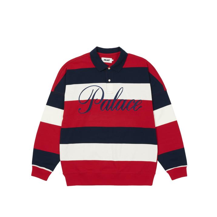 Thumbnail CLASSIC STRIPE DROP SHOULDER POLO RED / NAVY / WHITE one color