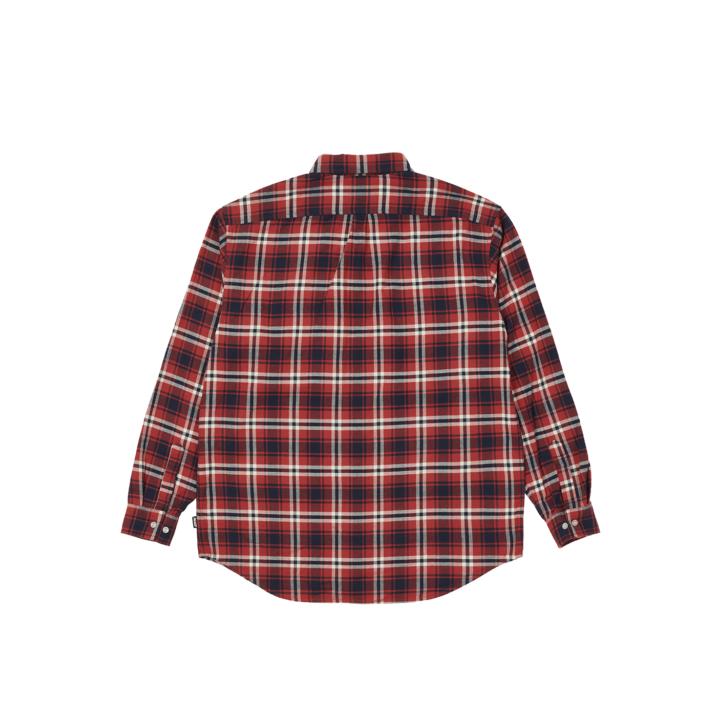 Thumbnail CARGO POCKET FLANNEL SHIRT RED one color