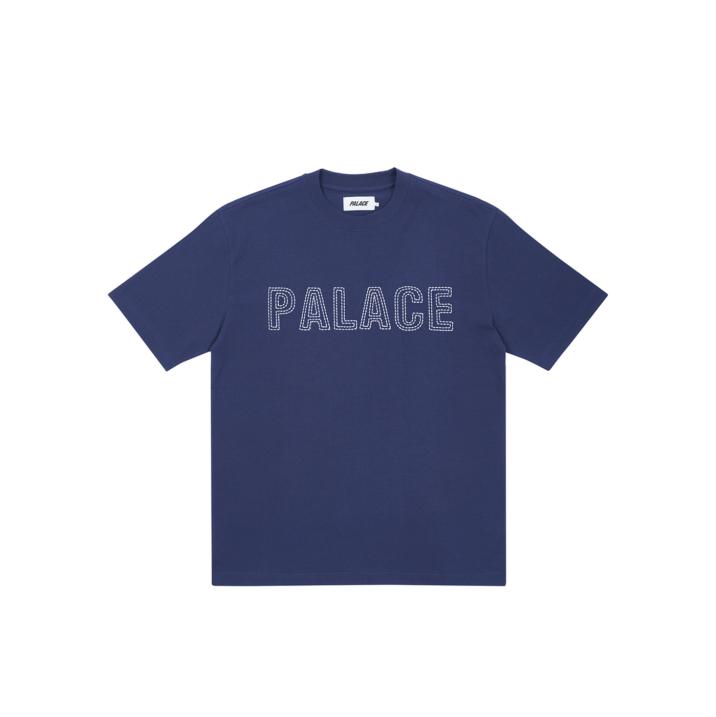 CONTRAST STITCH T-SHIRT NAVY one color