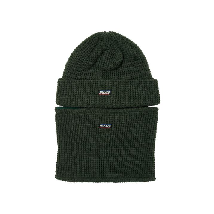 Thumbnail ZIP OFF FACEMASK BEANIE OLIVE one color