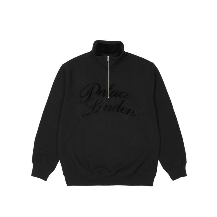 Thumbnail VELOUR 1/4 ZIP BLACK one color