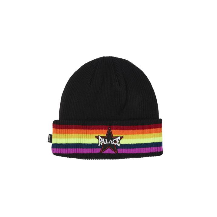 RAINBOW BEANIE BLACK one color