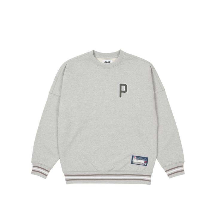 Thumbnail DROP SHOULDER COLLEGE CREW GREY MARL one color