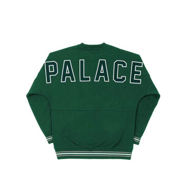 Thumbnail DROP SHOULDER COLLEGE CREW GREEN one color