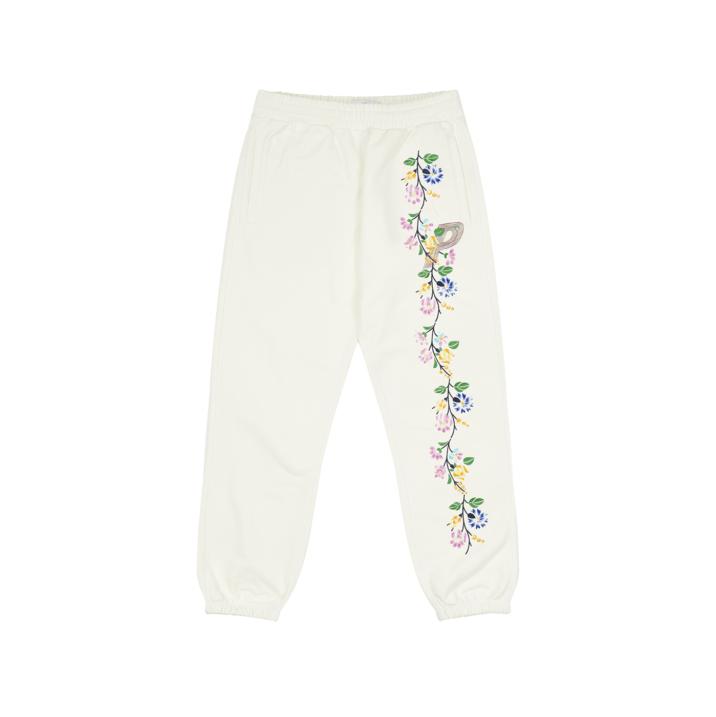 Thumbnail FLOWER STITCH JOGGERS WHITE one color