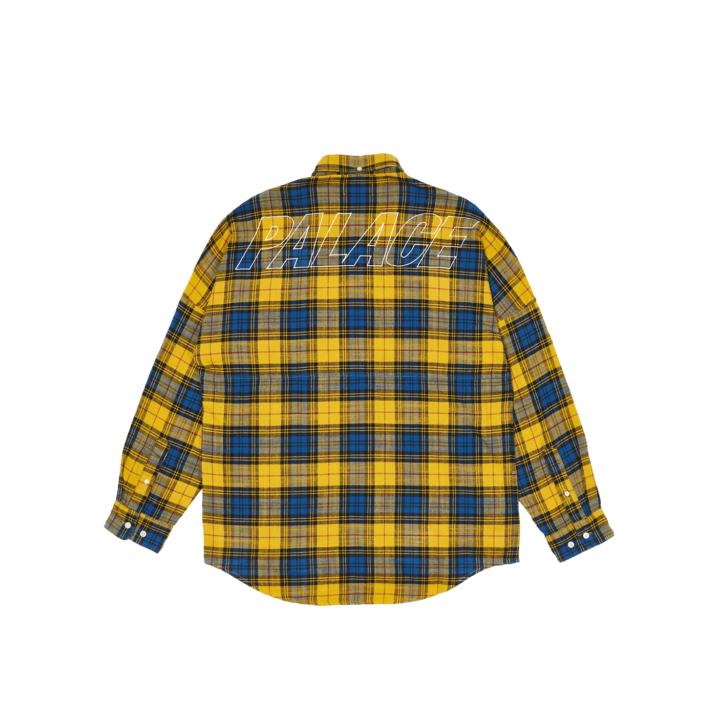 Thumbnail FLANNEL DROP SHOULDER SHIRT YELLOW one color