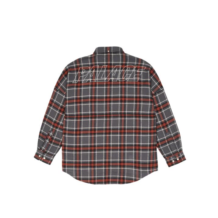 Thumbnail FLANNEL DROP SHOULDER SHIRT GREY one color