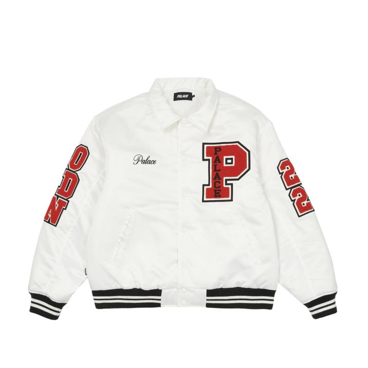 Thumbnail SATIN VARSITY JACKET WHITE one color