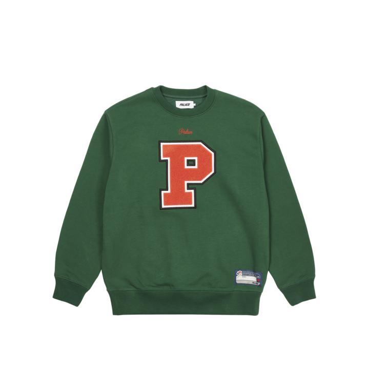 Thumbnail VARSITY APPLIQUE CREW GREEN one color