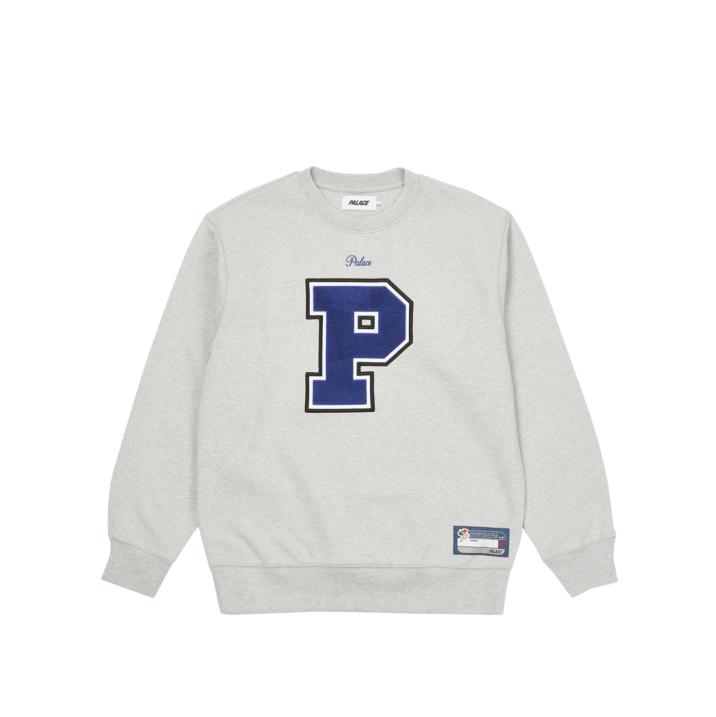 Thumbnail VARSITY APPLIQUE CREW GREY MARL one color