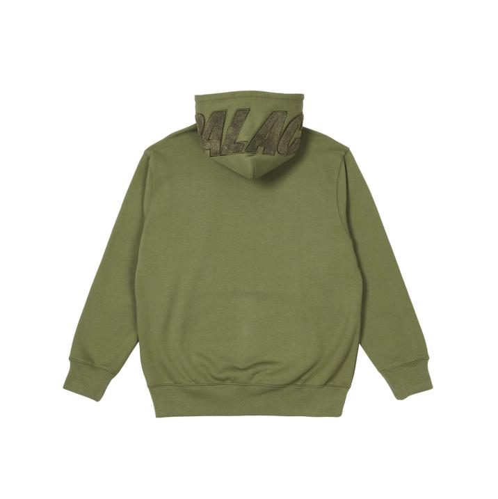 Thumbnail SPELL OUT CHENILLE HOOD OLIVE one color