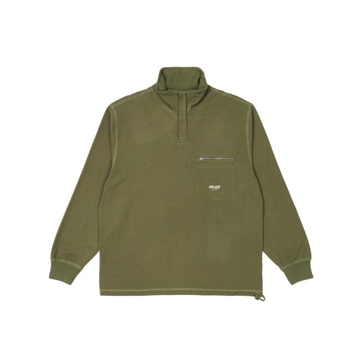 Thumbnail 1/4 ZIP 380 FUNNEL NECK OLIVE one color