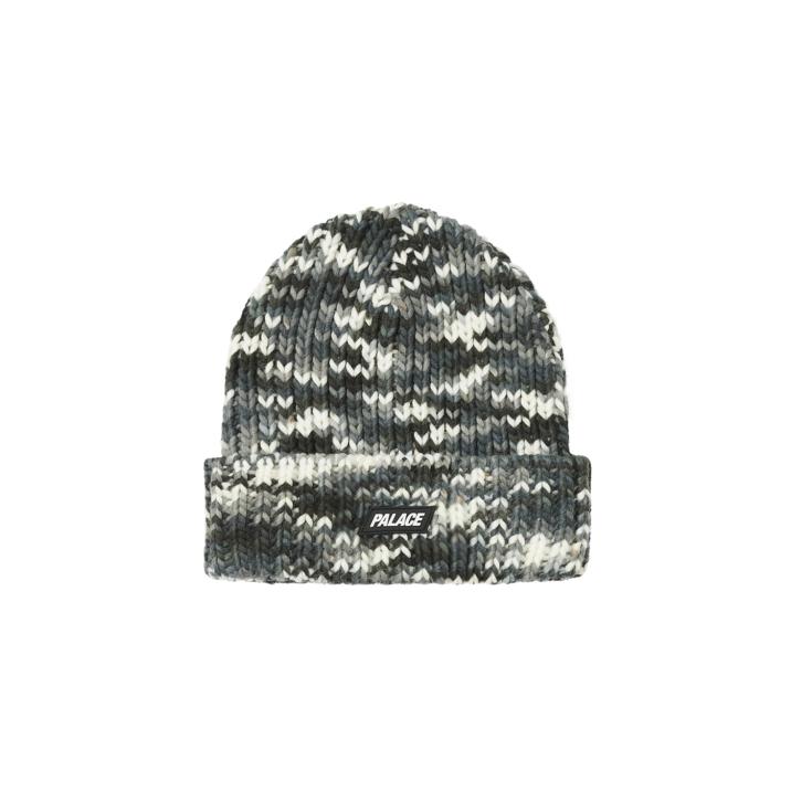 CROCHET CAMO BEANIE GREY CAMO one color