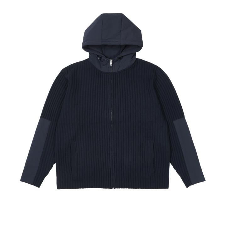 Thumbnail MARINE ZIP HOOD KNIT NAVY one color