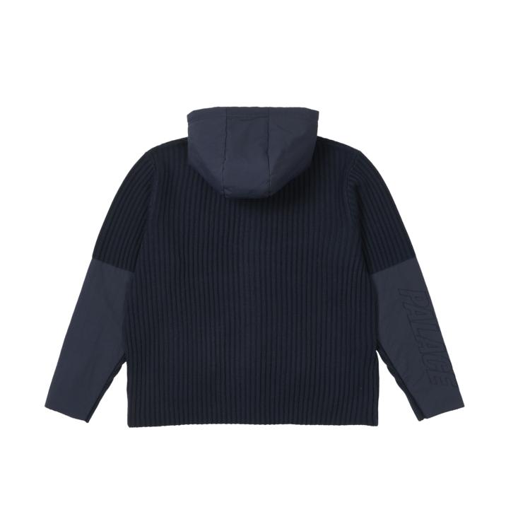 Thumbnail MARINE ZIP HOOD KNIT NAVY one color