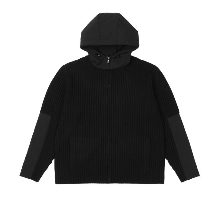 Thumbnail MARINE ZIP HOOD KNIT BLACK one color