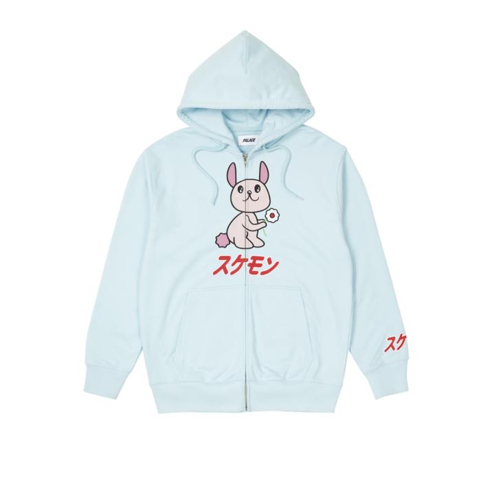 Thumbnail CUTE ZIP HOOD LIGHT BLUE one color