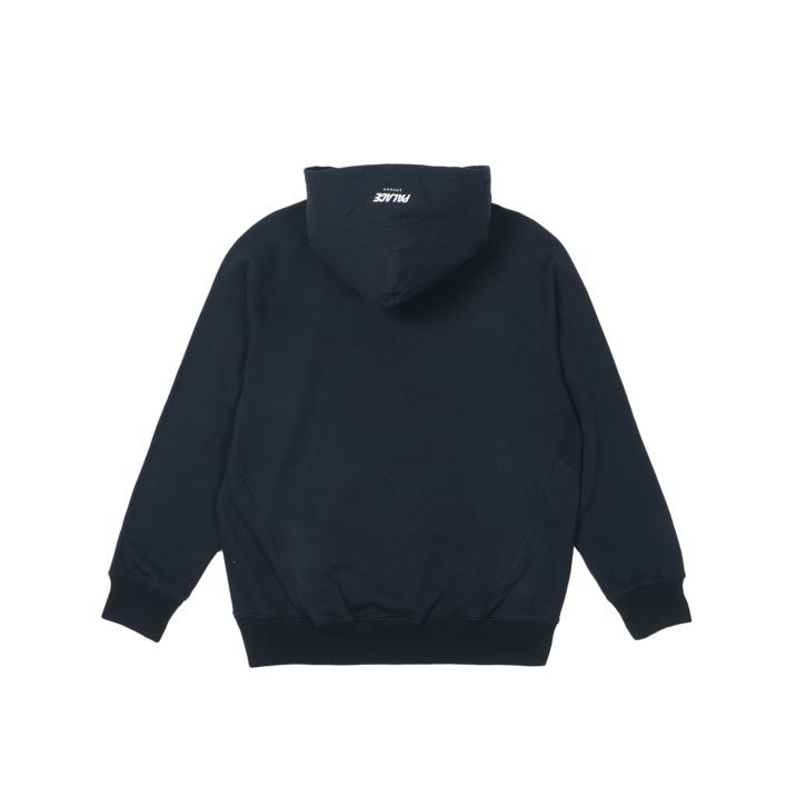 Thumbnail 1/4 ZIP COTTON PANEL HOOD NAVY one color