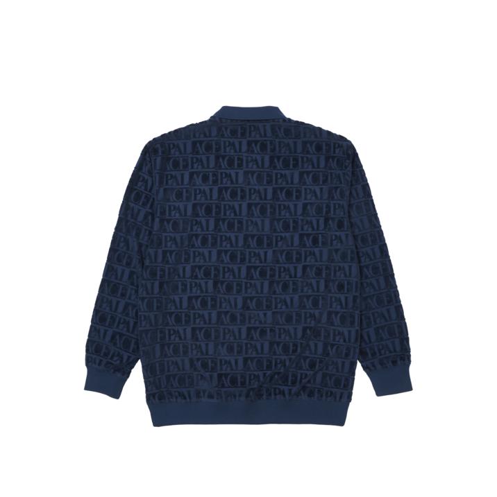 Thumbnail DOMINO JACQUARD 1/4 ZIP POLO CREW NAVY one color