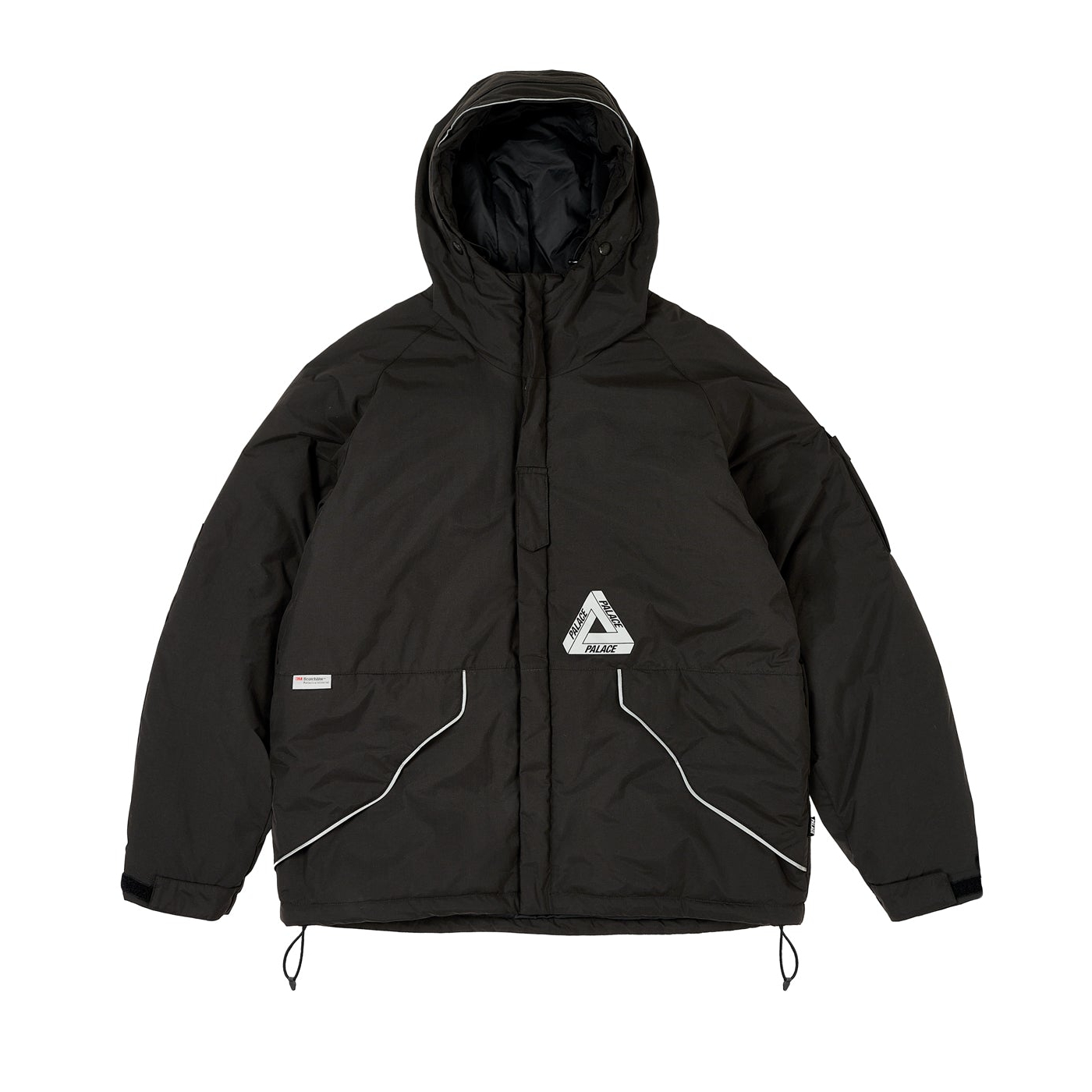 P-Tech Hooded Jacket Black - Winter 2023 - Palace Community