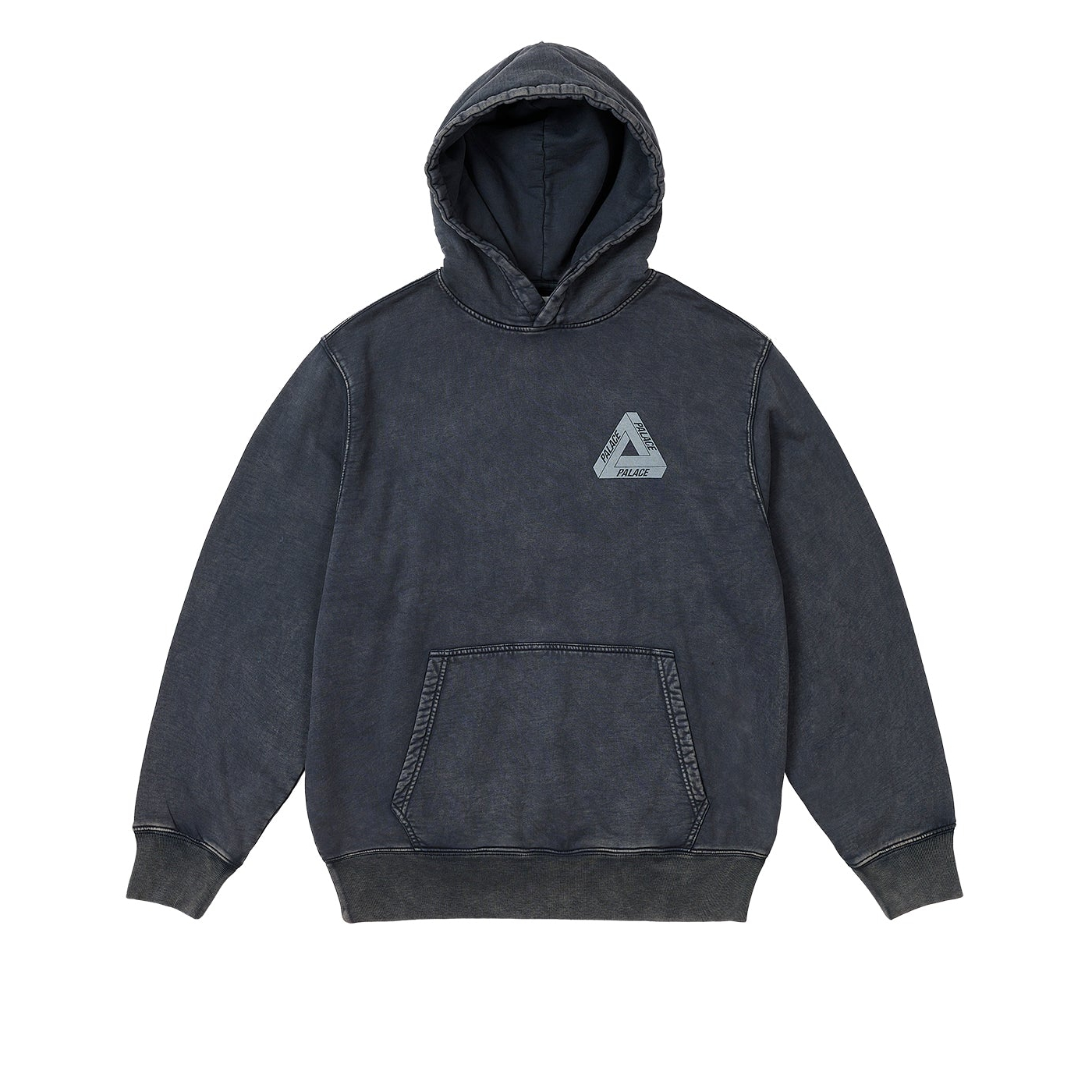 Washed Out Tri-Ferg Hood Navy - Winter 2023 - Palace Community